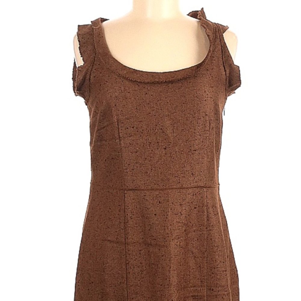 Oscar De La Renta Silk Cashmere Dress